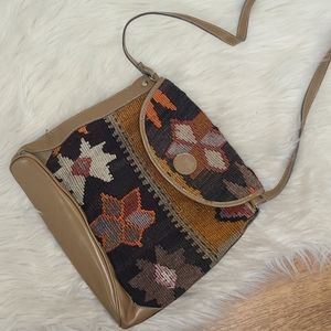 Vintage Turkish rug bag crossbody